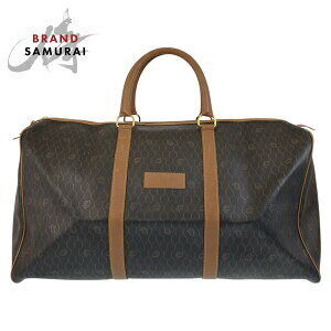 Christian Dior honeycomb brown leather Boston bag